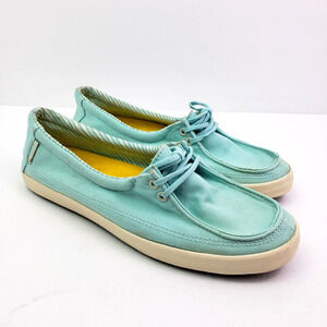 Vans Surf Siders Rata Womens Size 7.5 Blue Canvas Slip On Sneaker Shoes
